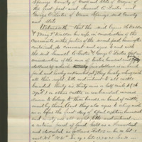 Bill of Sale for Cyrus Walker's cattle and farm in Warm Springs to Samuel A. Leslie and George O. Leslie Bill of Sale for Cyrus Walker's cattle and farm in Warm Springs to Samuel A. Leslie and George O. Leslie