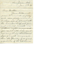 Letter from Lucy Adela Walker to her father, Cyrus Walker, reporting she took her son and left her husband and asking for a loan Letter from Lucy Adela Walker to her father, Cyrus Walker, reporting she took her son and left her husband and asking for a loan