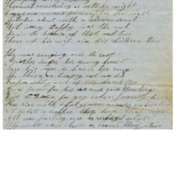 Poem titled "The Owl" and marriage announcement, once owned by Cyrus Walker