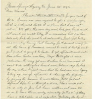 Letter from Cyrus Walker to his wife on a meeting between the new Indian Agent and the Native Americans of Warm Springs Letter from Cyrus Walker to his wife on a meeting between the new Indian Agent and the Native Americans of Warm Springs