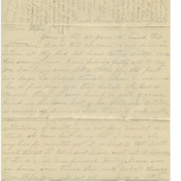 Letter from Mary Walker to her husband, Cyrus Walker, reporting on the health of her mother and the progress of her pregnancy Letter from Mary Walker to her husband, Cyrus Walker, reporting on the health of her mother and the progress of her pregnancy