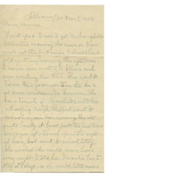 Letter from Cyrus Walker to his wife on her ongoing recovery from surgery and discussing their children Letter from Cyrus Walker to his wife on her ongoing recovery from surgery and discussing their children