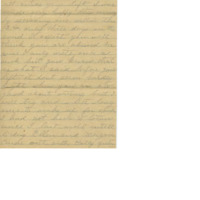 Letter from Mary Walker to her husband, Cyrus Walker, on his parents, a trip into town, and her household help Letter from Mary Walker to her husband, Cyrus Walker, on his parents, a trip into town, and her household help