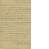Short letter from Glenn Walker to his mother